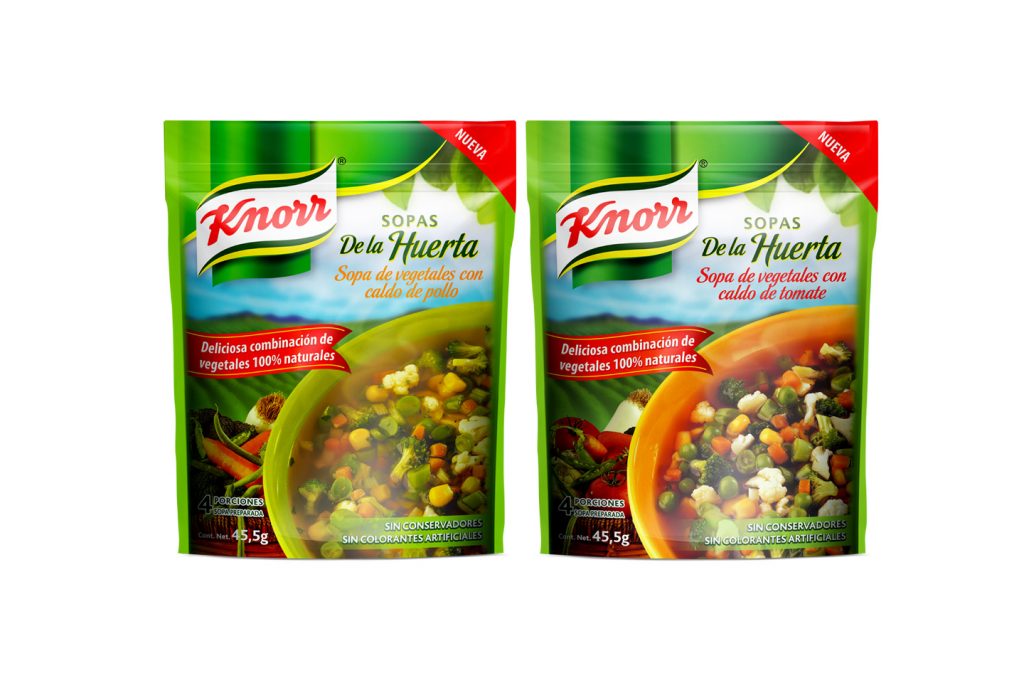 sopas de la huerta instantanea Knorr